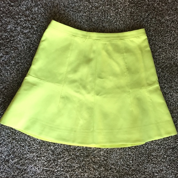 J.Crew Neon Yellow Mini Skirt - Picture 2 of 7